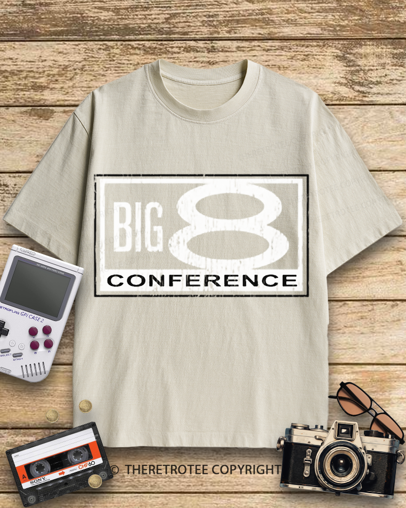 TheRetroTee Big 8 Conference 1980s Cotton T-Shirt