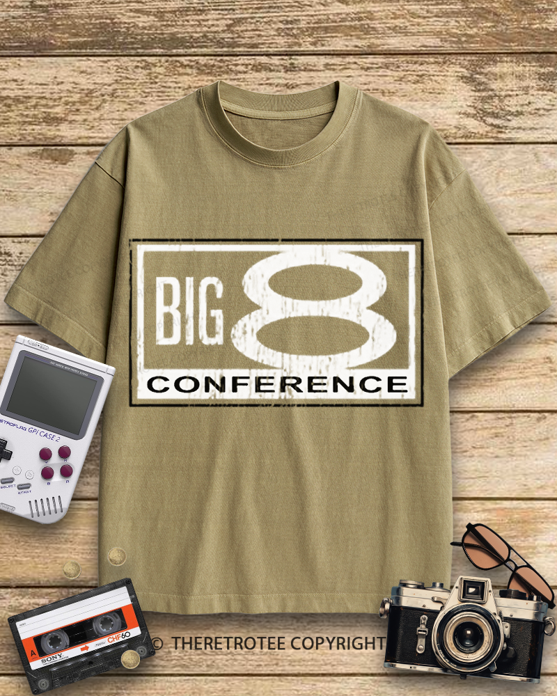 TheRetroTee Big 8 Conference 1980s Cotton T-Shirt