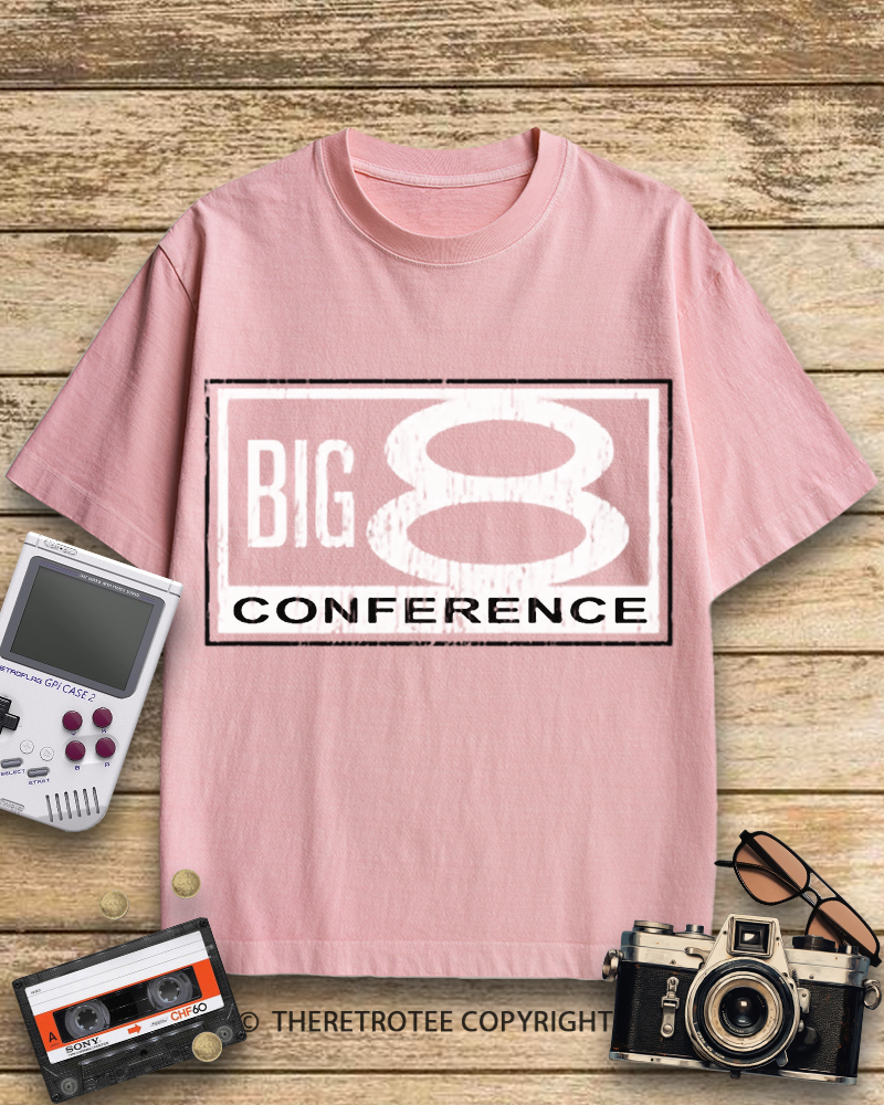 TheRetroTee Big 8 Conference 1980s Cotton T-Shirt