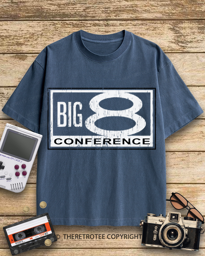 TheRetroTee Big 8 Conference 1980s Cotton T-Shirt