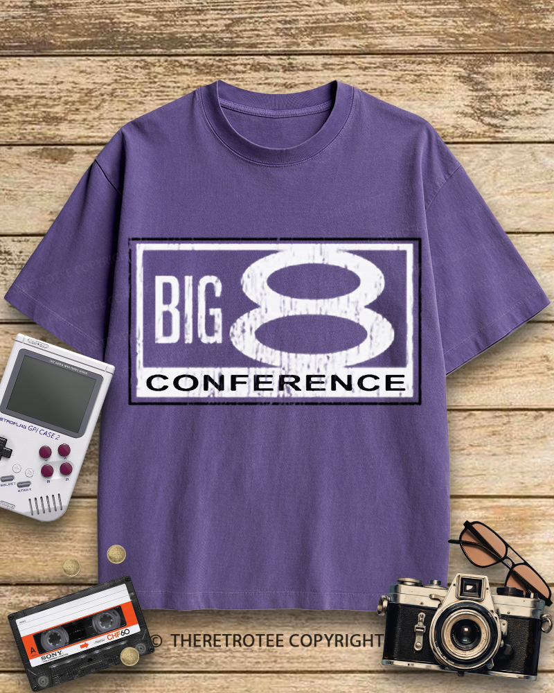 TheRetroTee Big 8 Conference 1980s Cotton T-Shirt