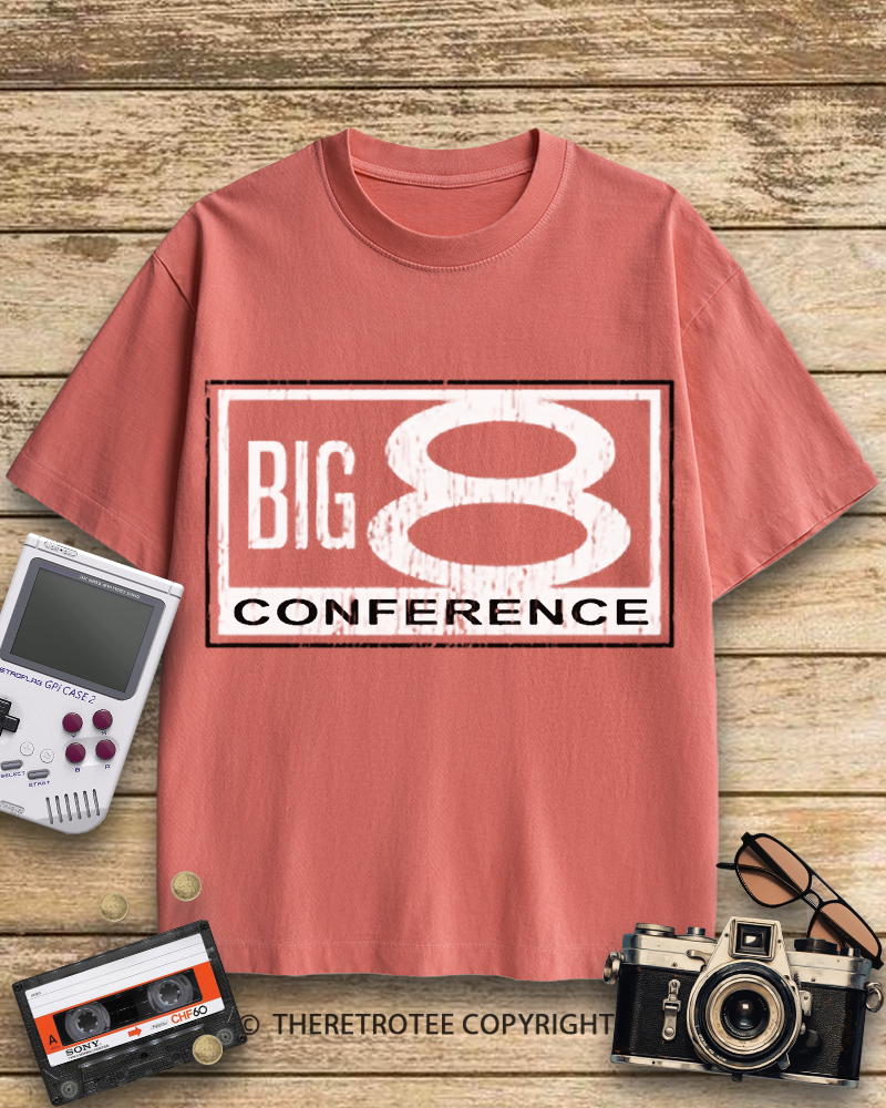 TheRetroTee Big 8 Conference 1980s Cotton T-Shirt
