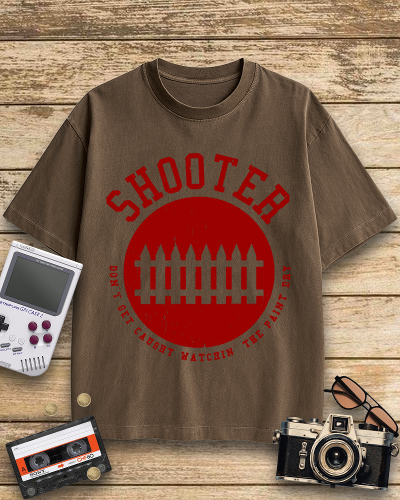 TheRetroTee Shooter 1960s Cotton T-Shirt