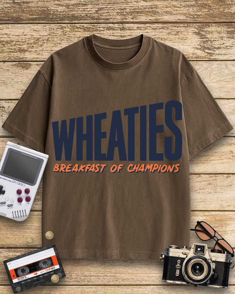 TheRetroTee Wheaties Breakfast of Champions 1940s Cotton T-Shirt