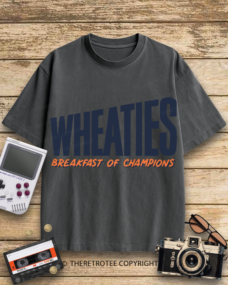 TheRetroTee Wheaties Breakfast of Champions 1940s Cotton T-Shirt