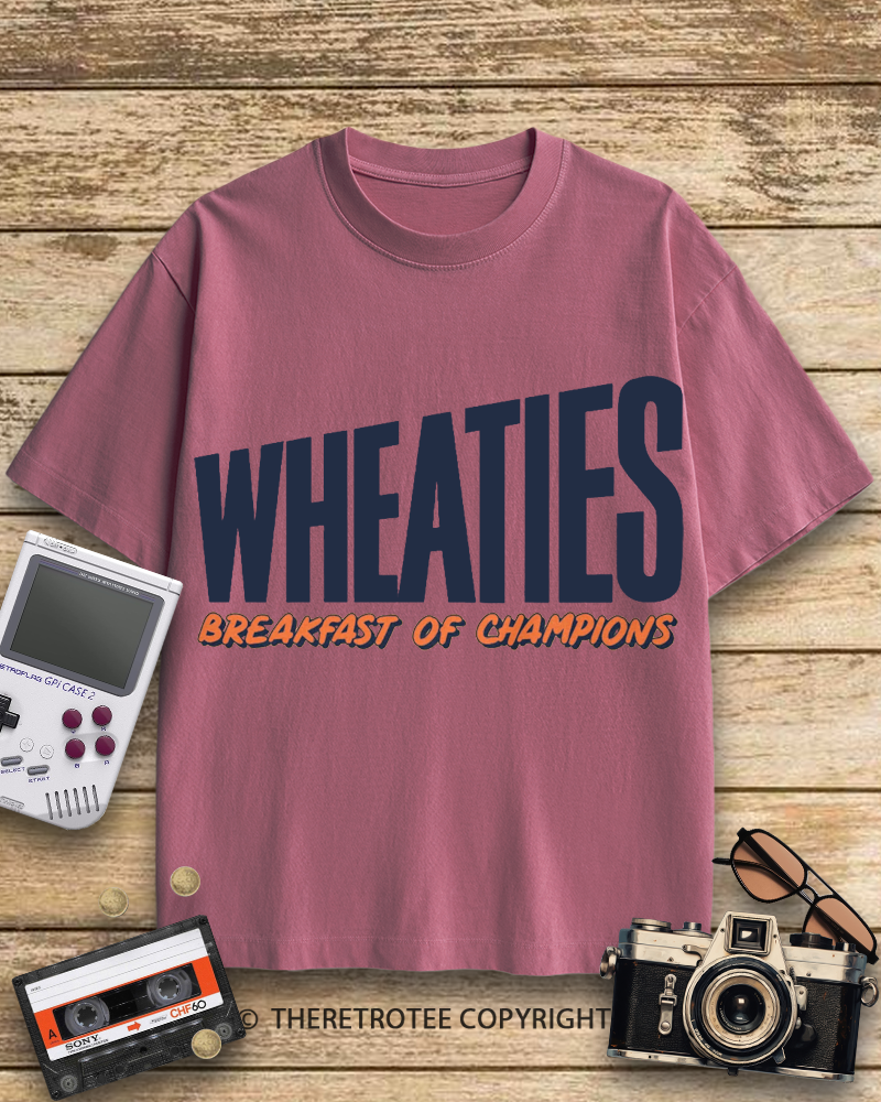 TheRetroTee Wheaties Breakfast of Champions 1940s Cotton T-Shirt