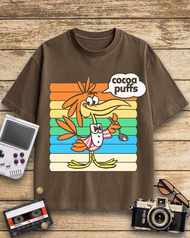 TheRetroTee Cocoa Puffs Sonny the Cuckoo Bird 1970s Cotton T-Shirt