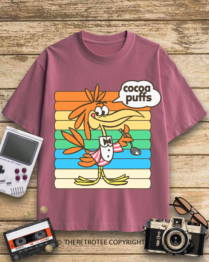 TheRetroTee Cocoa Puffs Sonny the Cuckoo Bird 1970s Cotton T-Shirt