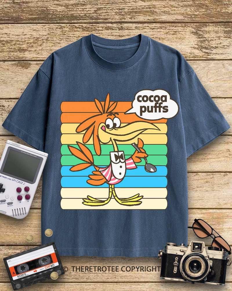 TheRetroTee Cocoa Puffs Sonny the Cuckoo Bird 1970s Cotton T-Shirt