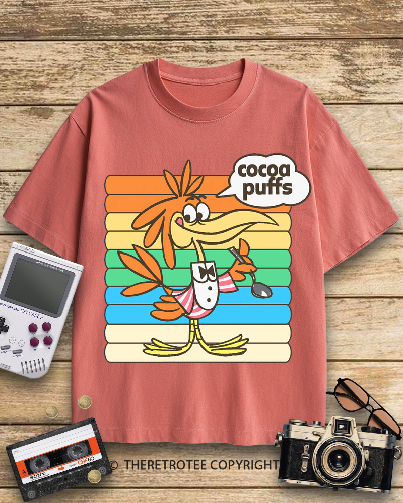 TheRetroTee Cocoa Puffs Sonny the Cuckoo Bird 1970s Cotton T-Shirt