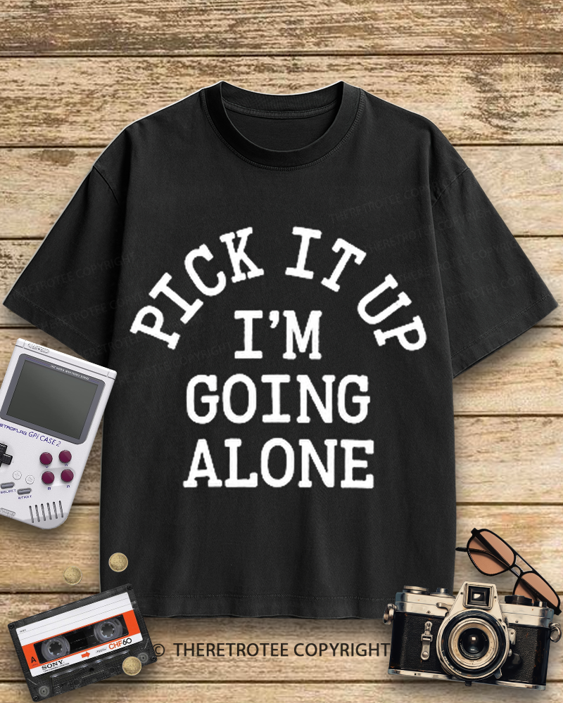 TheRetroTee Pick It Up Euchre 1970s Cotton T-Shirt