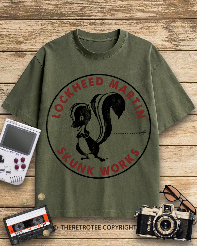 TheRetroTee Skunk Works Logo 1940s Cotton T-Shirt