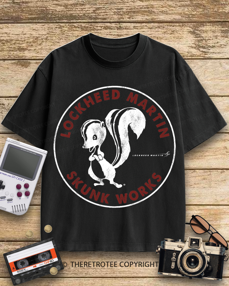 TheRetroTee Skunk Works Logo 1940s Cotton T-Shirt