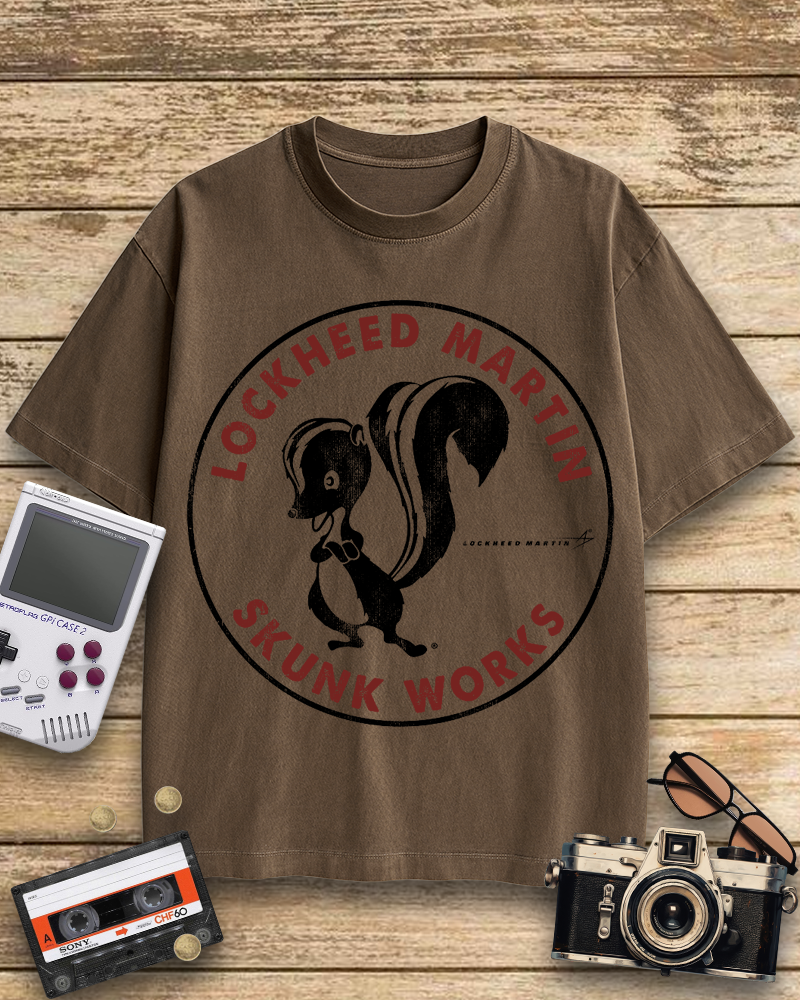TheRetroTee Skunk Works Logo 1940s Cotton T-Shirt