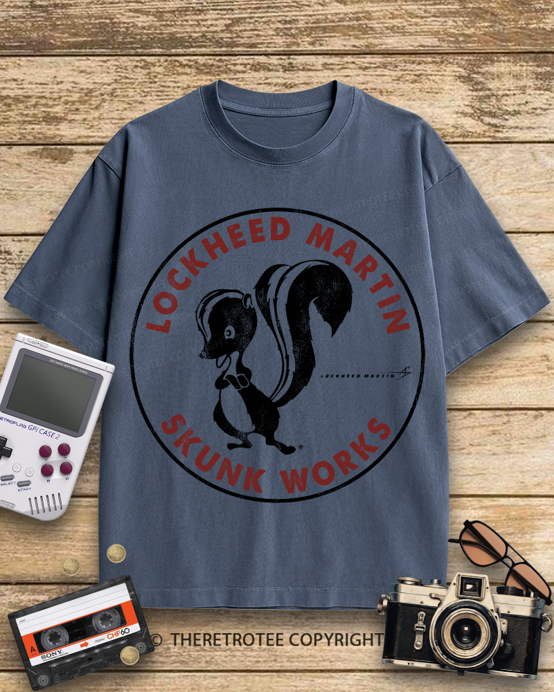 TheRetroTee Skunk Works Logo 1940s Cotton T-Shirt