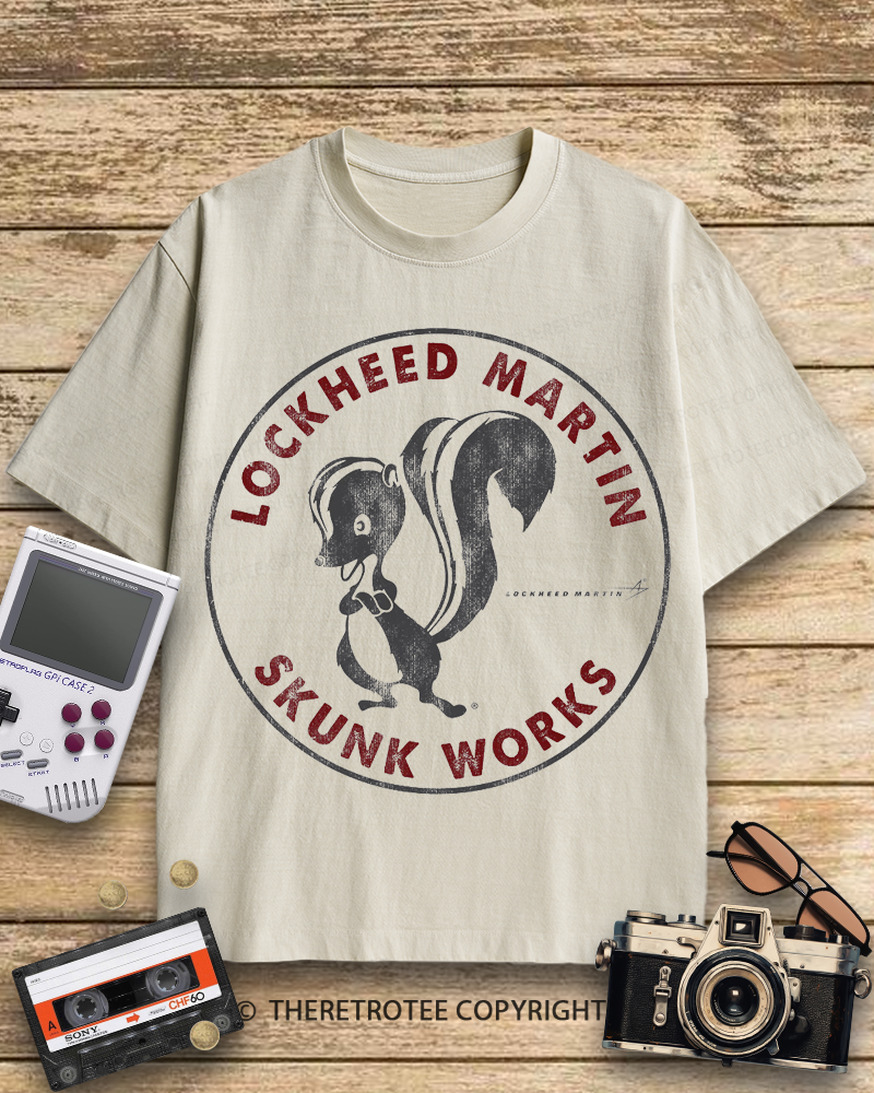 TheRetroTee Skunk Works Logo 1940s Cotton T-Shirt