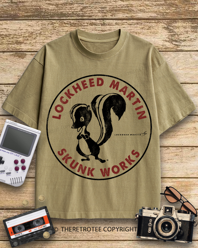 TheRetroTee Skunk Works Logo 1940s Cotton T-Shirt