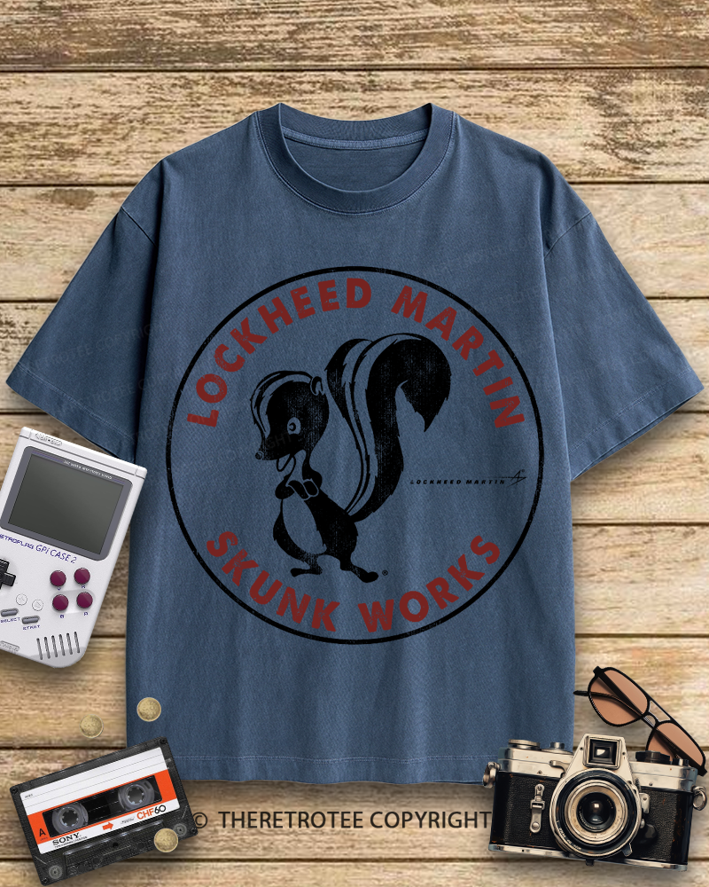 TheRetroTee Skunk Works Logo 1940s Cotton T-Shirt