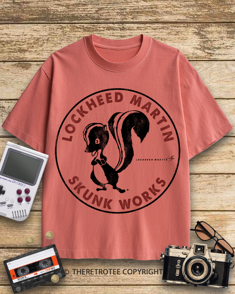 TheRetroTee Skunk Works Logo 1940s Cotton T-Shirt
