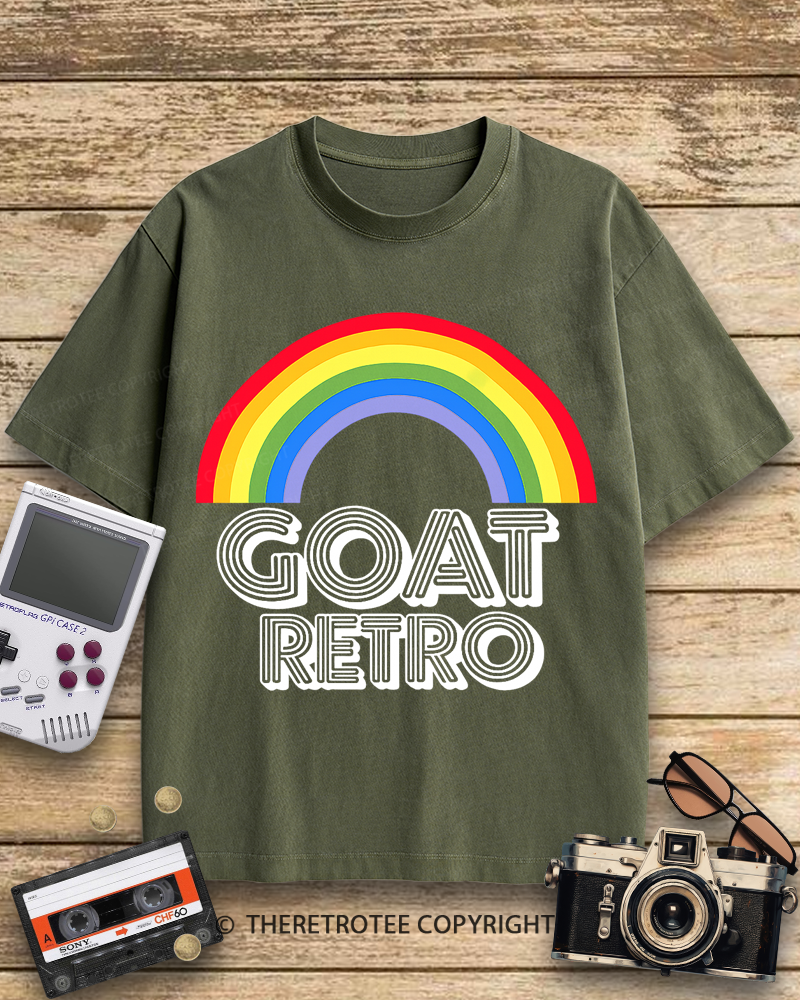 TheRetroTee GOAT Retro 1970s Cotton T-Shirt
