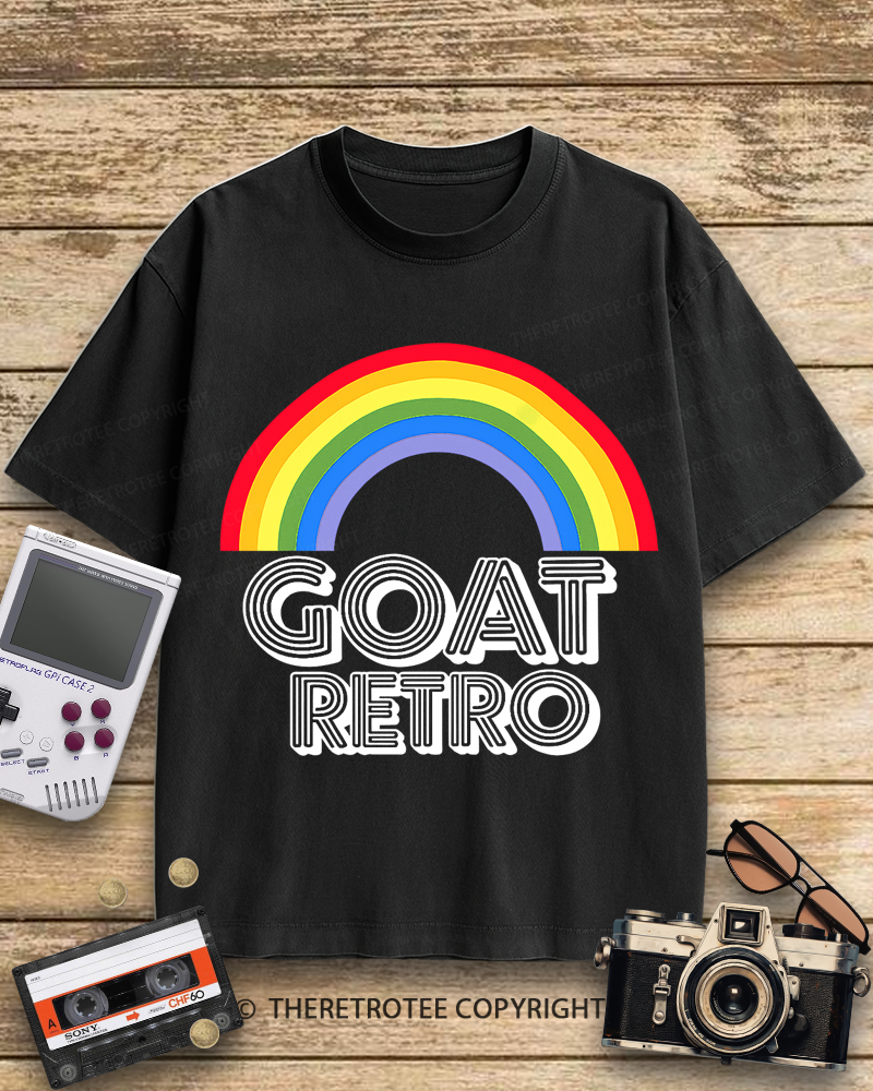 TheRetroTee GOAT Retro 1970s Cotton T-Shirt