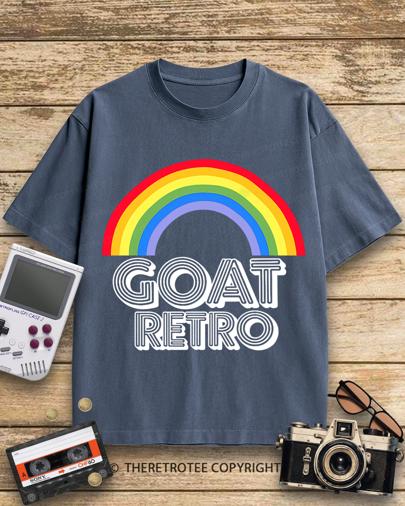 TheRetroTee GOAT Retro 1970s Cotton T-Shirt
