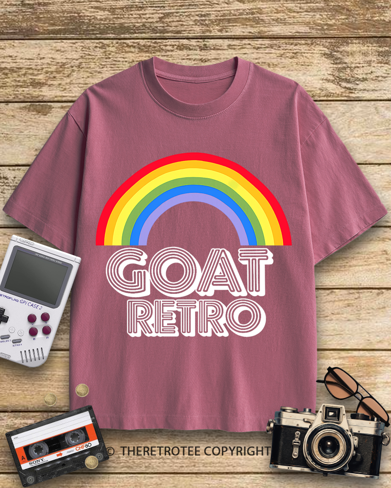 TheRetroTee GOAT Retro 1970s Cotton T-Shirt