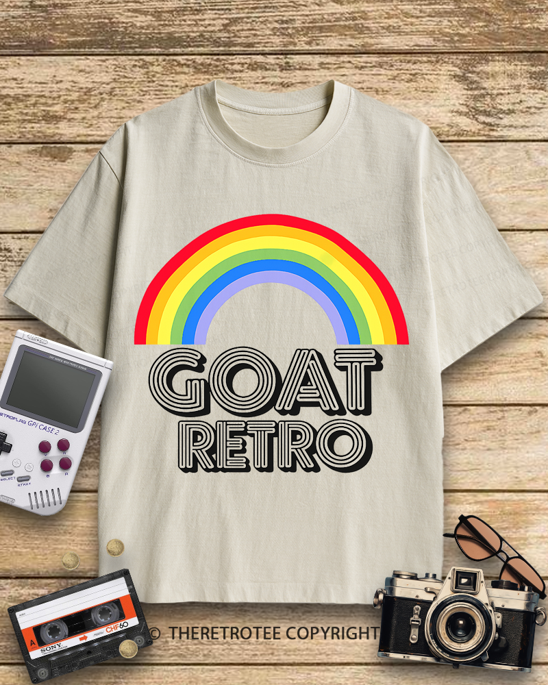 TheRetroTee GOAT Retro 1970s Cotton T-Shirt
