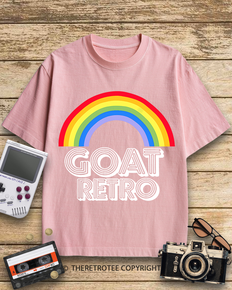 TheRetroTee GOAT Retro 1970s Cotton T-Shirt