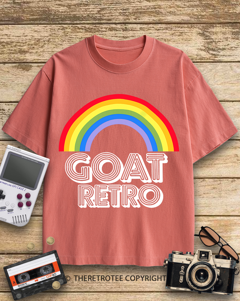 TheRetroTee GOAT Retro 1970s Cotton T-Shirt