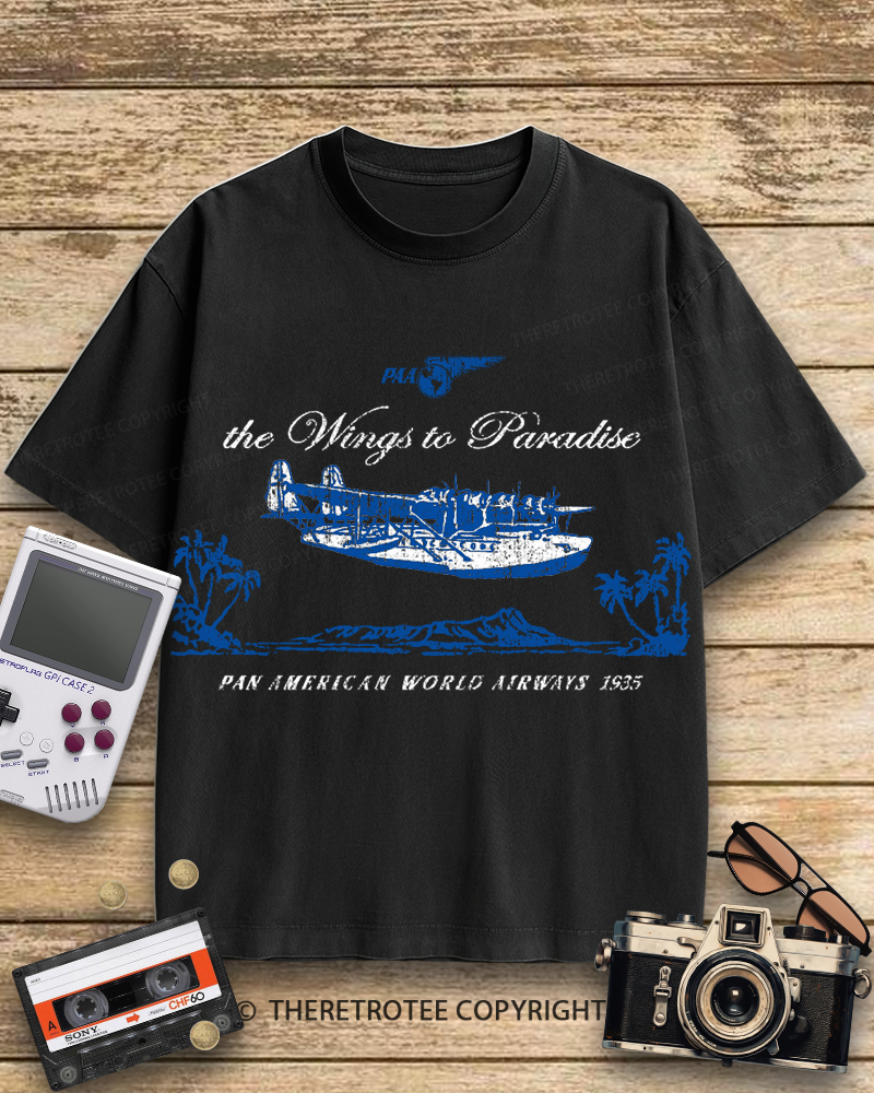TheRetroTee Pan Am Clipper 1930s Cotton T-Shirt
