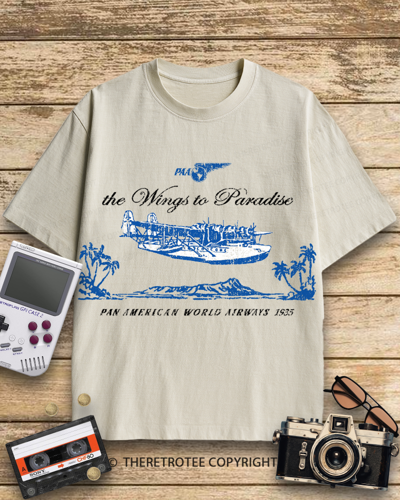 TheRetroTee Pan Am Clipper 1930s Cotton T-Shirt