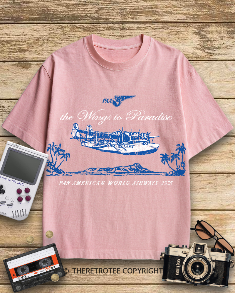 TheRetroTee Pan Am Clipper 1930s Cotton T-Shirt