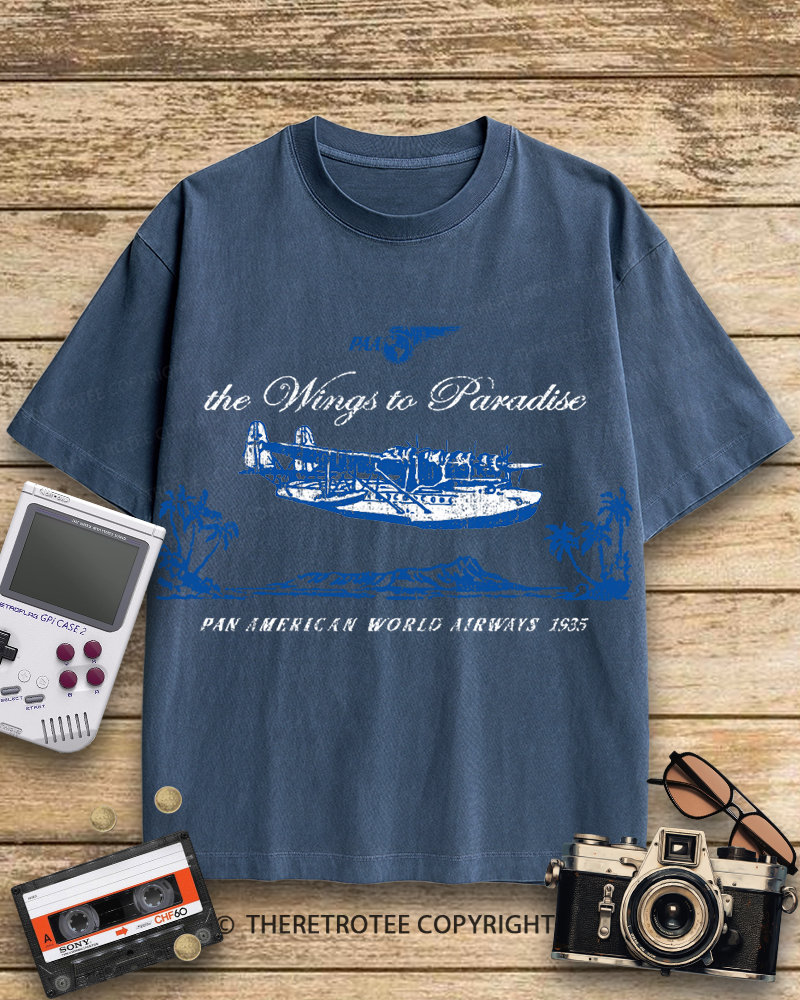 TheRetroTee Pan Am Clipper 1930s Cotton T-Shirt