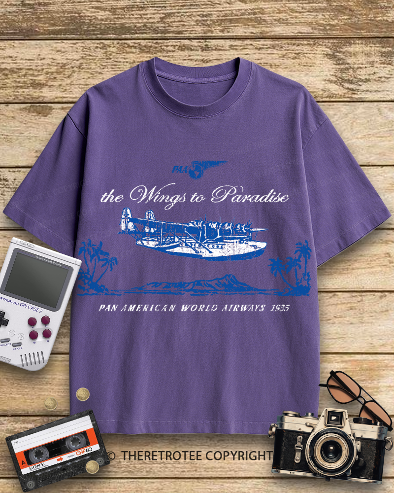 TheRetroTee Pan Am Clipper 1930s Cotton T-Shirt