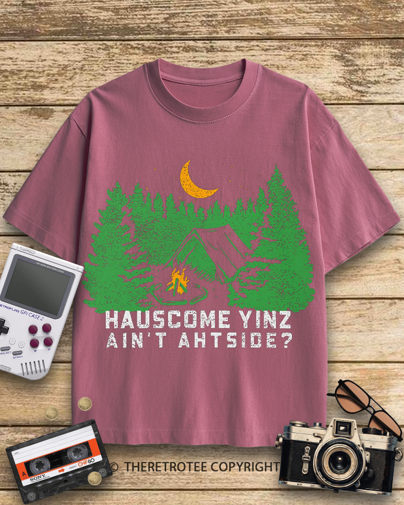 TheRetroTee Hauscome Yinz Ain't Ahtside 1970s Cotton T-Shirt