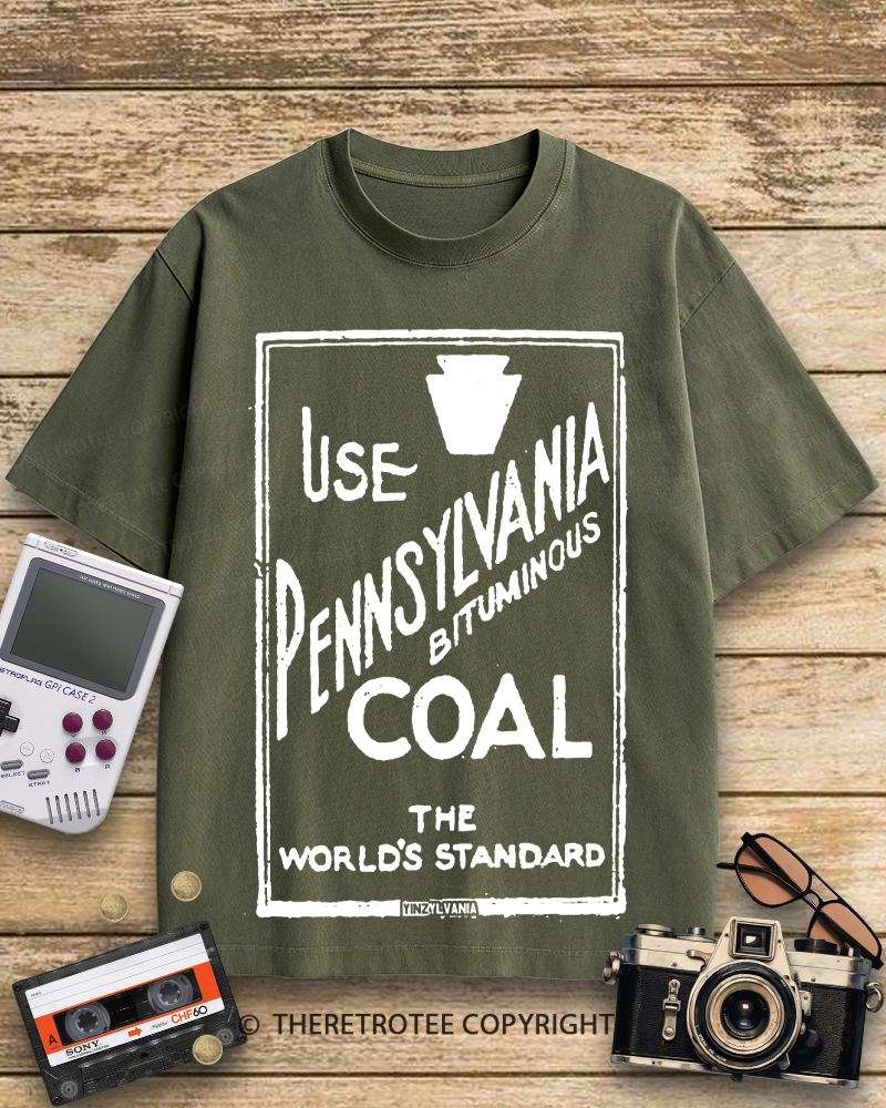 TheRetroTee Pennsylvania Bituminous Coal 1910s Cotton T-Shirt