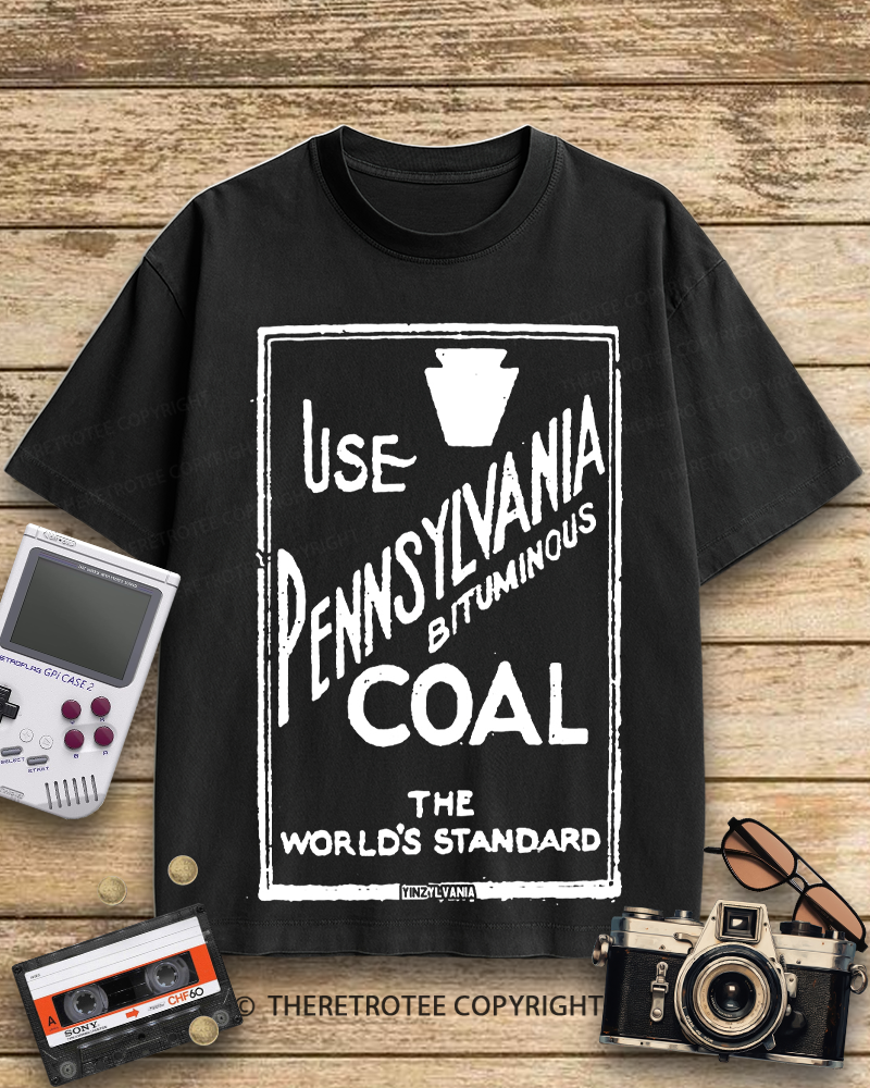 TheRetroTee Pennsylvania Bituminous Coal 1910s Cotton T-Shirt
