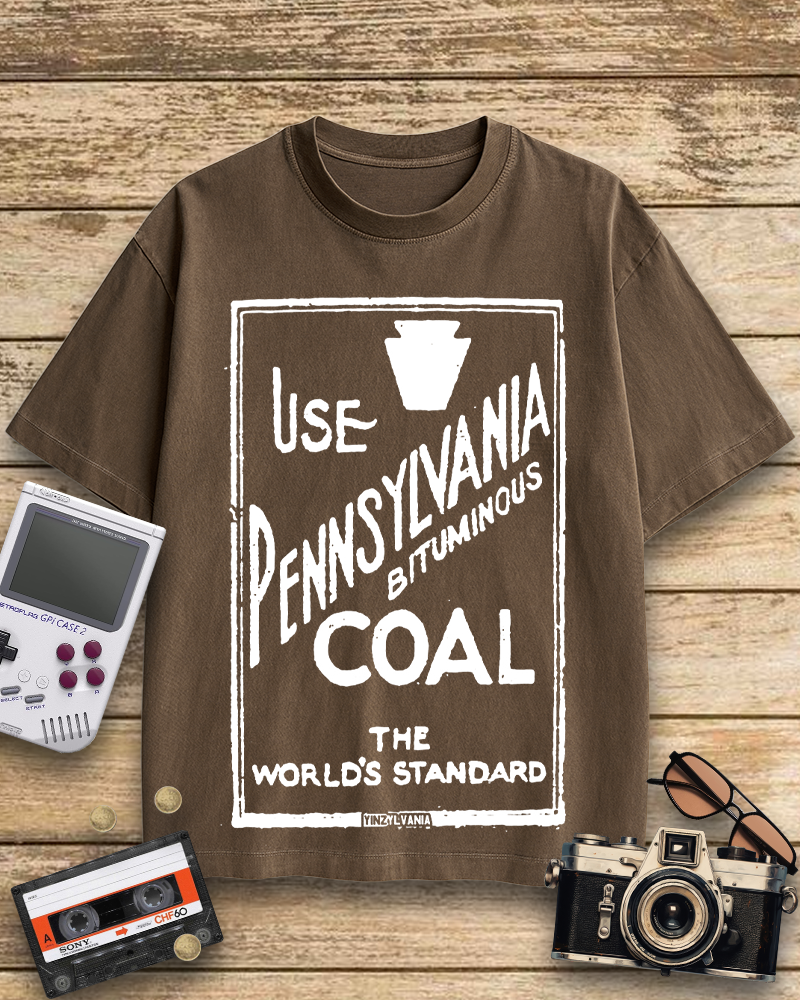 TheRetroTee Pennsylvania Bituminous Coal 1910s Cotton T-Shirt