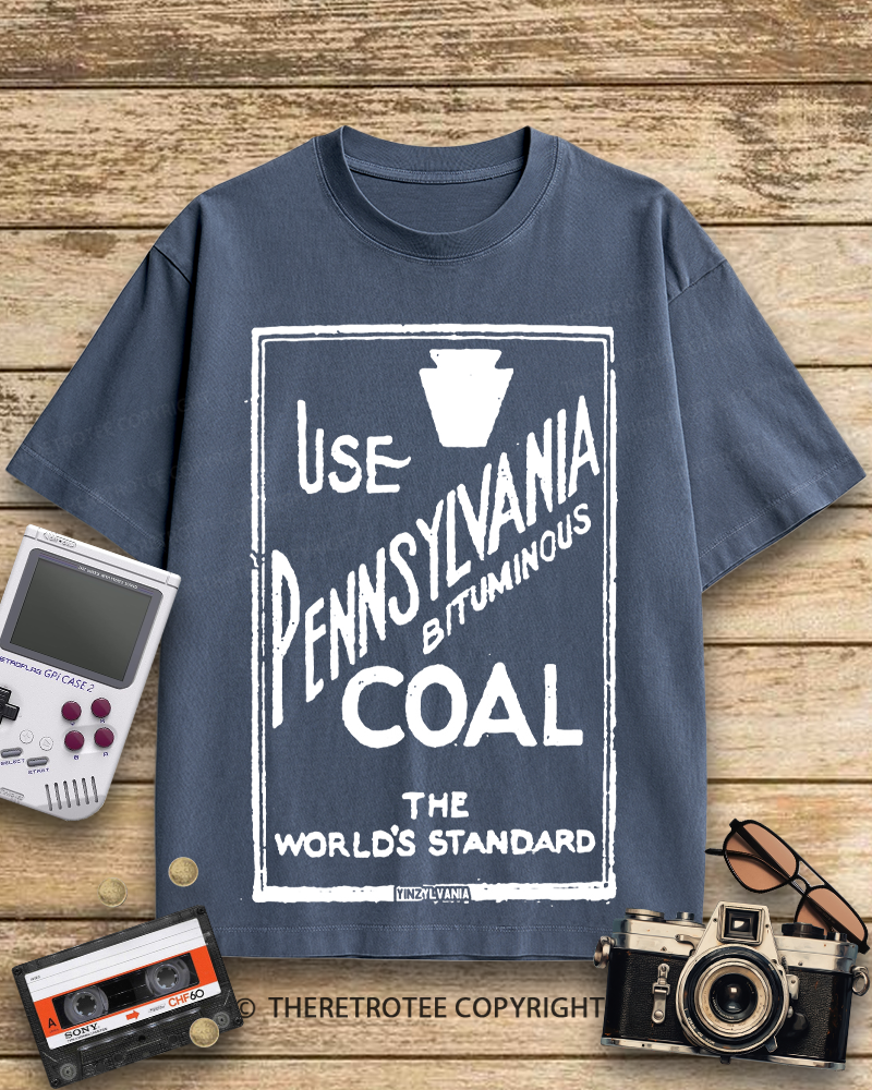 TheRetroTee Pennsylvania Bituminous Coal 1910s Cotton T-Shirt