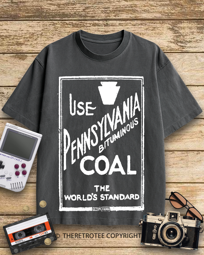 TheRetroTee Pennsylvania Bituminous Coal 1910s Cotton T-Shirt
