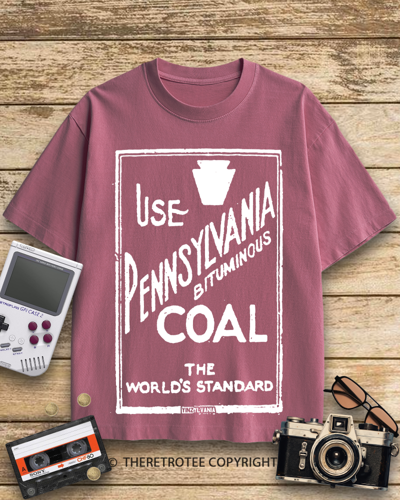 TheRetroTee Pennsylvania Bituminous Coal 1910s Cotton T-Shirt