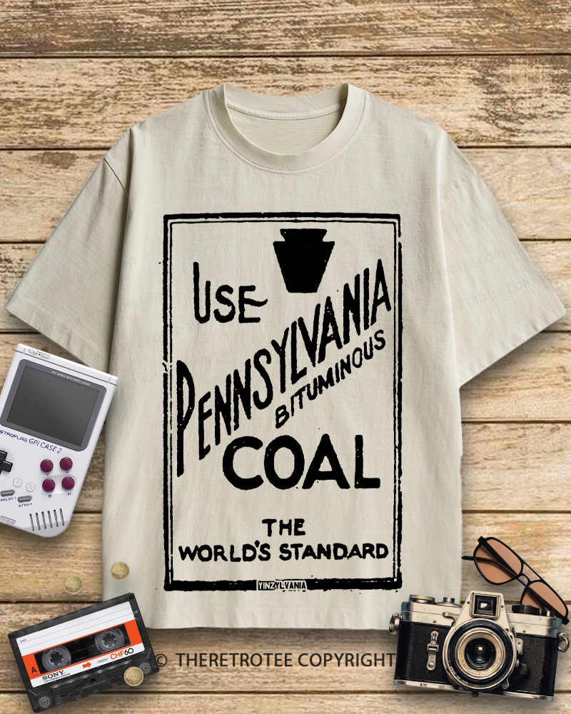 TheRetroTee Pennsylvania Bituminous Coal 1910s Cotton T-Shirt