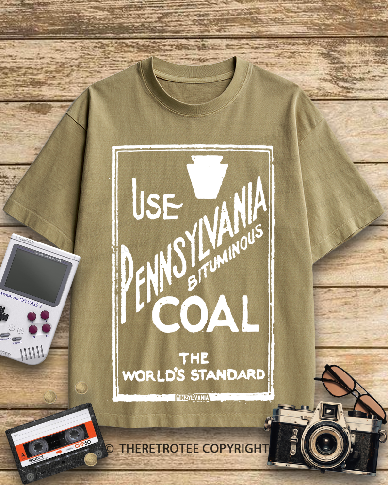 TheRetroTee Pennsylvania Bituminous Coal 1910s Cotton T-Shirt
