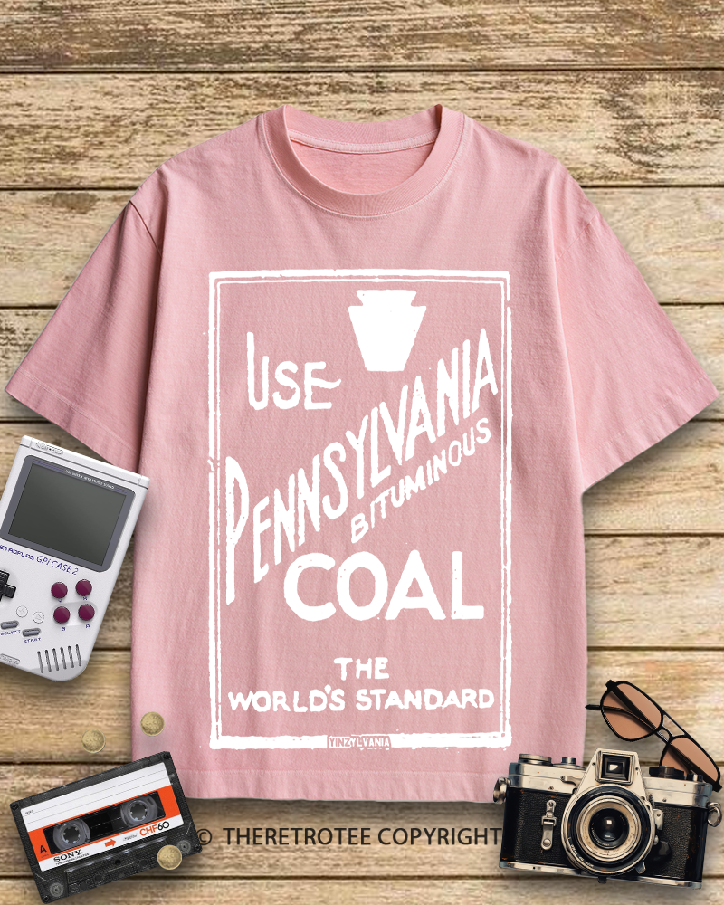 TheRetroTee Pennsylvania Bituminous Coal 1910s Cotton T-Shirt
