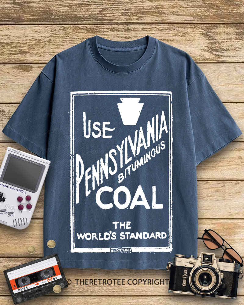 TheRetroTee Pennsylvania Bituminous Coal 1910s Cotton T-Shirt