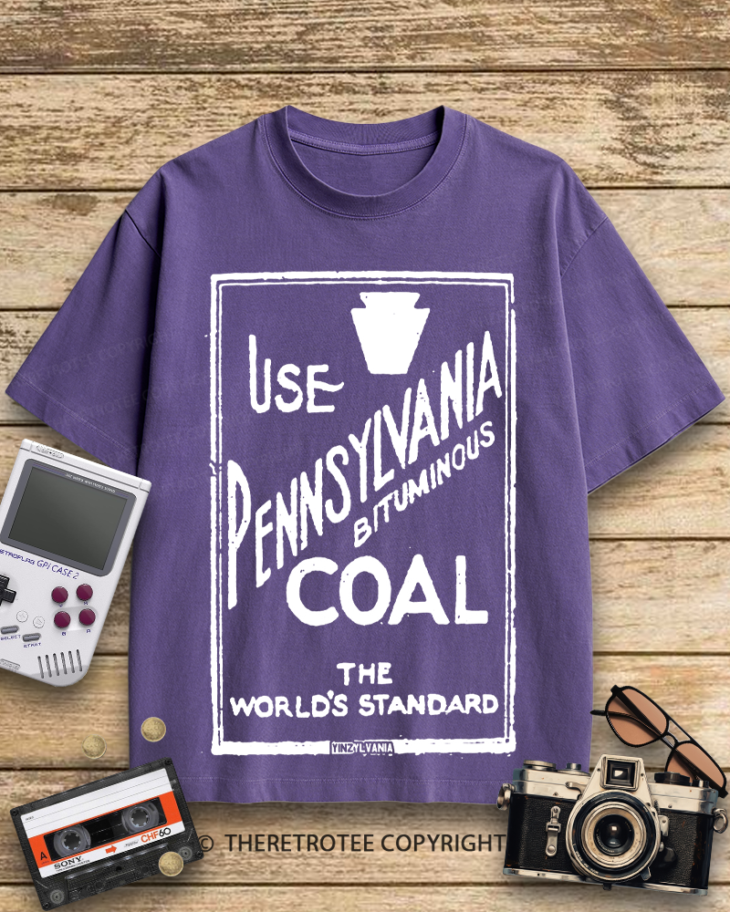 TheRetroTee Pennsylvania Bituminous Coal 1910s Cotton T-Shirt