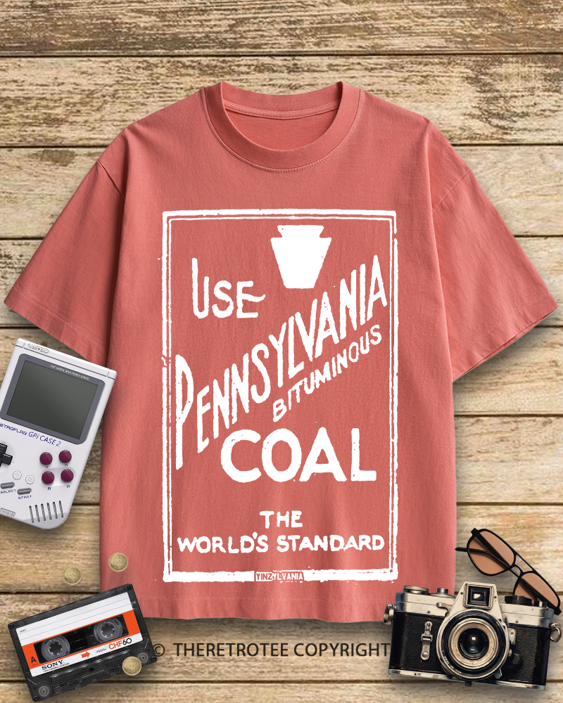 TheRetroTee Pennsylvania Bituminous Coal 1910s Cotton T-Shirt