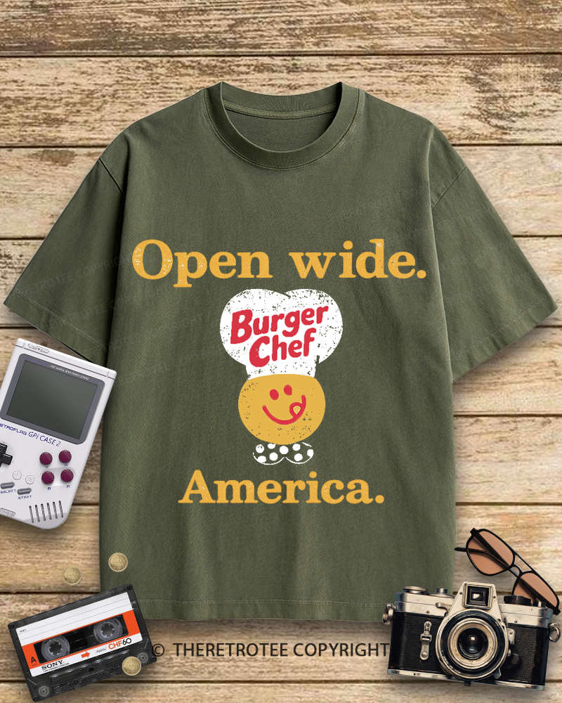 TheRetroTee Burger Chef 1960s Cotton T-Shirt