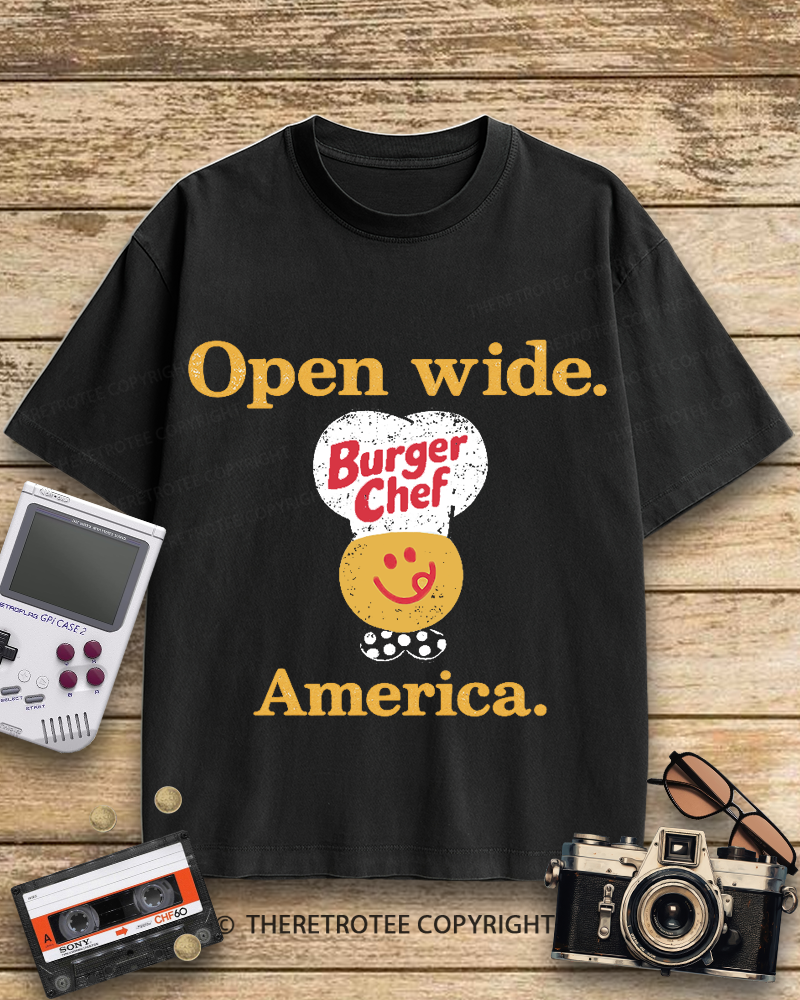 TheRetroTee Burger Chef 1960s Cotton T-Shirt